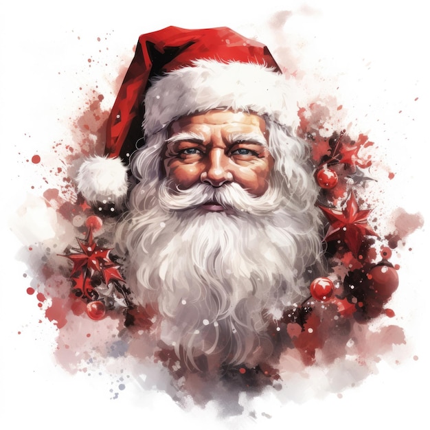 hand drawn of Santa Claus