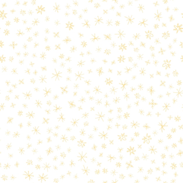 Hand drawn snowflakes christmas seamless pattern subtle flying snow flakes on chalk snowflakes backg...
