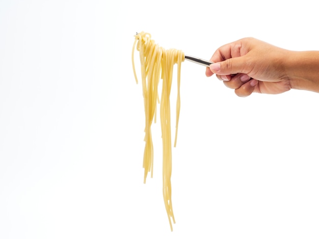 Linea di spaghetti del rotolo della maniglia della forcella della tenuta della mano