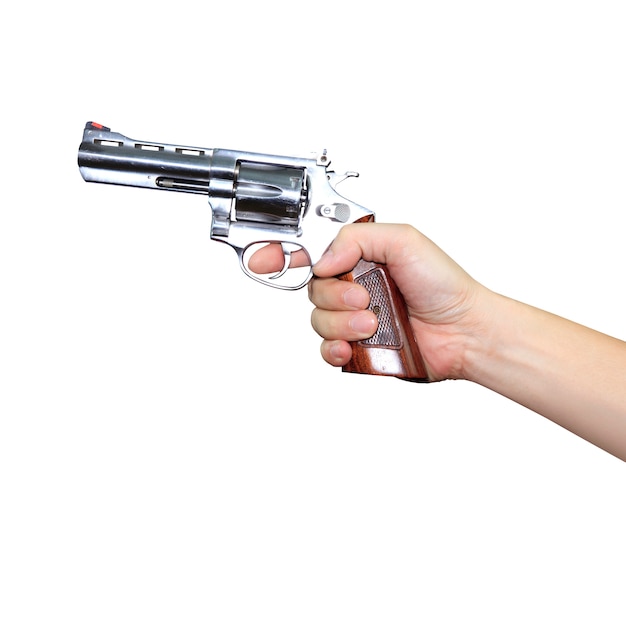 Photo hand holding a gun