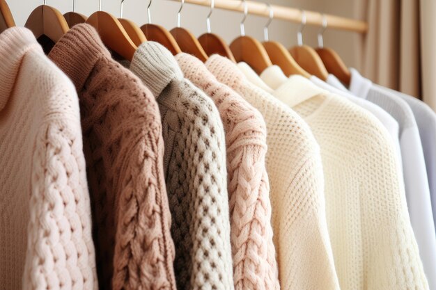 Photo hand knitted clothes