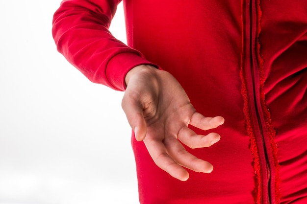 Hand making a gesture