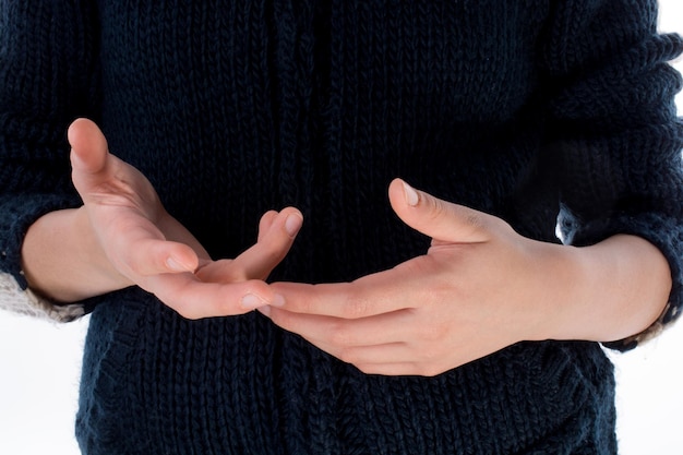 Hand making a gesture