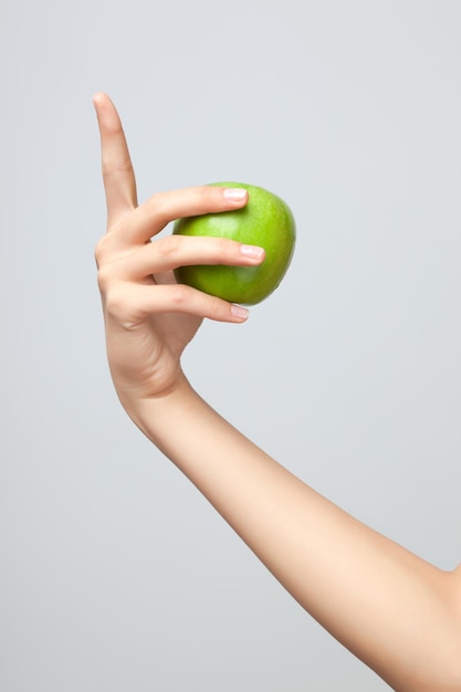 Foto hand met appel