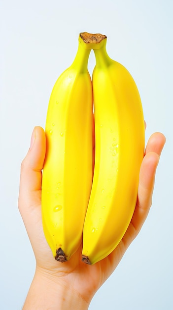 손 모델링 바나나 껍질 벗기기 전문 사진 미니멀리즘 생성 AI