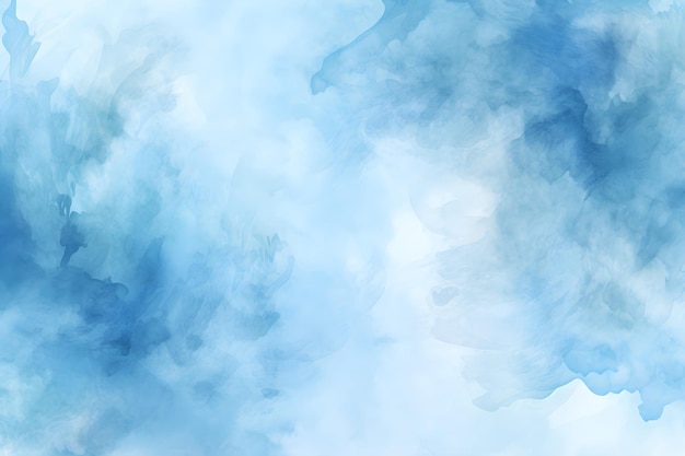 Hand painted abstract watercolor blue background