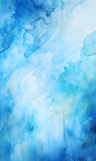 Hand painted abstract watercolor blue background