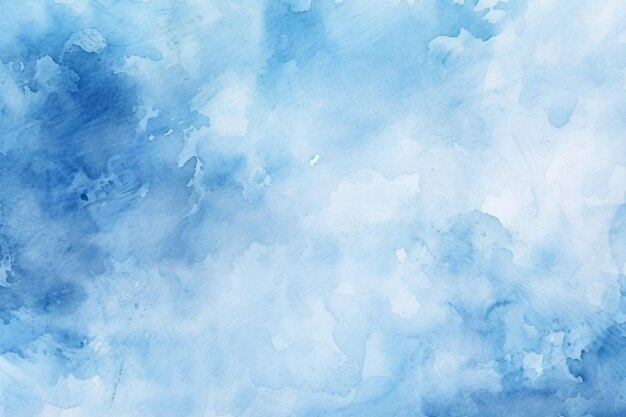 Hand painted blue watercolor background