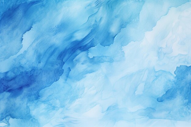 Hand painted blue watercolor background