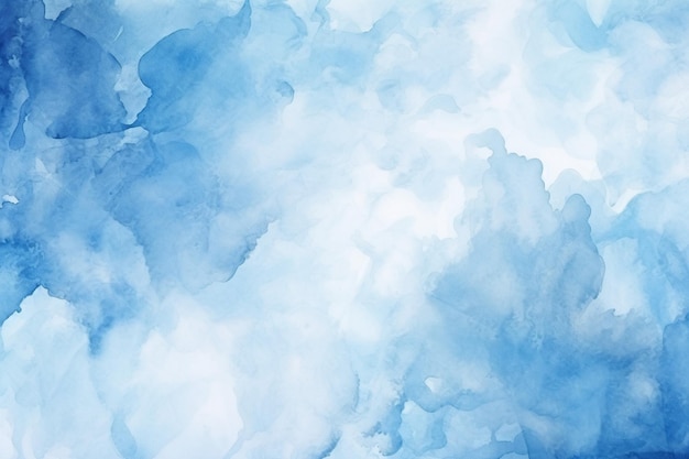 hand painted blue watercolor background