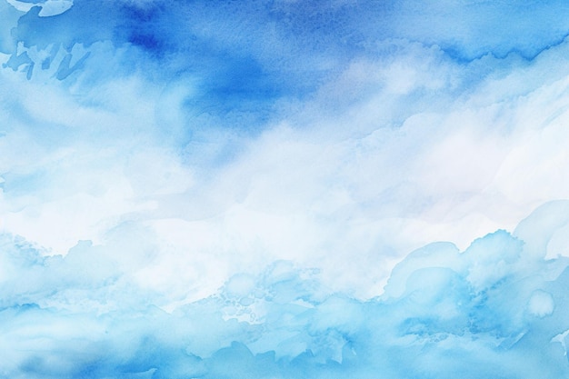 hand painted blue watercolor background