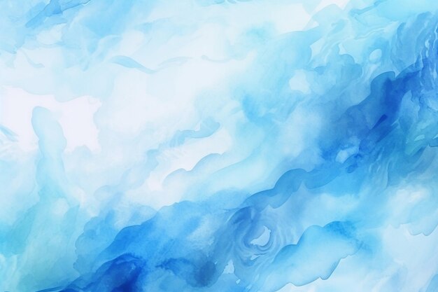 hand painted blue watercolor background