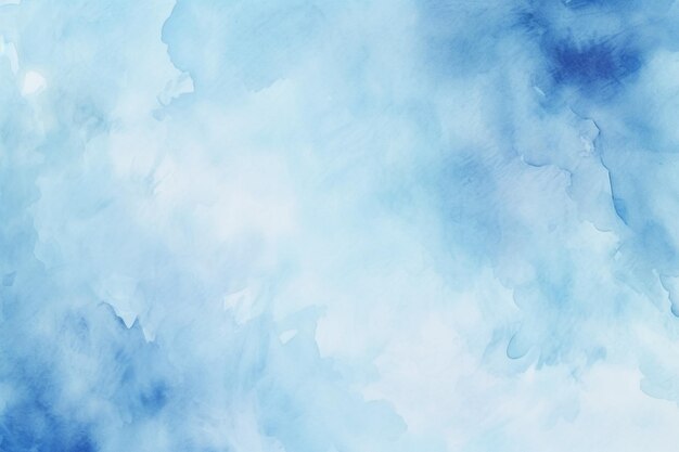 Photo hand painted blue watercolor background