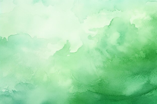 Hand painted green watercolor background