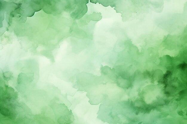 Hand painted green watercolor background