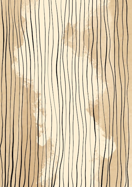 Ручная роспись Нарисованный от руки Абстрактная эстетика Середина века Современное линейное искусство Красочное искусство на холсте