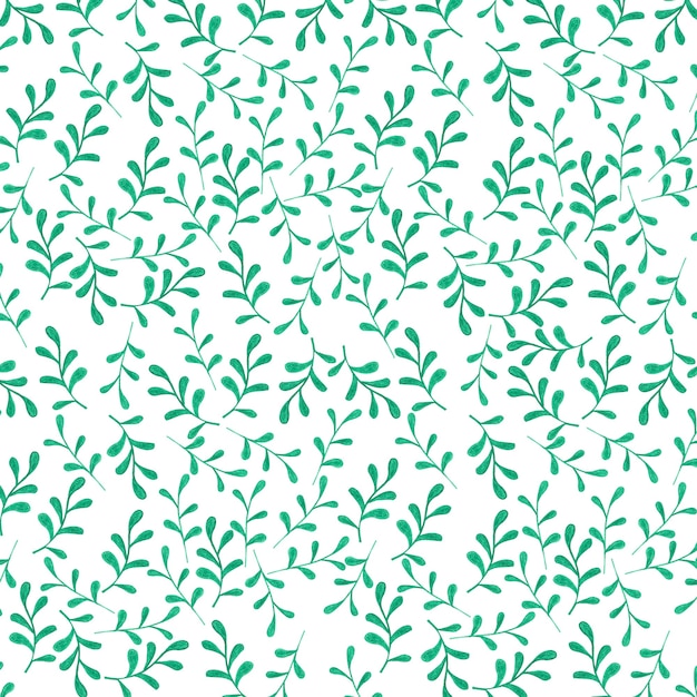 hand painted leaves pattern image