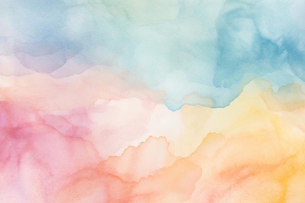 Photo hand painted pastel coloured watercolour background design