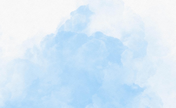 Photo hand painted watercolor blue background