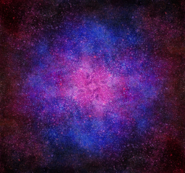 Hand painted watercolor colorful paper texture. Decorative cosmic background. Galaxy nebula.