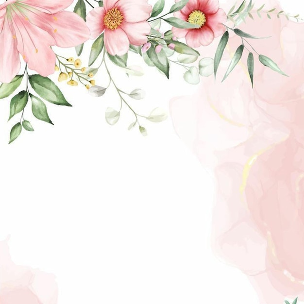 hand painted watercolor nature background