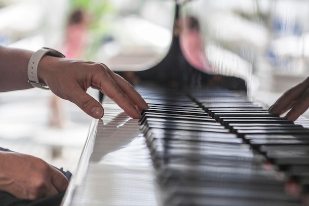 Hand On Piano