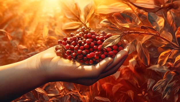 Hand Picking Berries