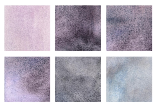 Photo hand poured granular watercolors set of texture fill for backgrounds posters