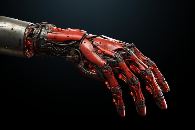 the hand of a robot that is made by the company