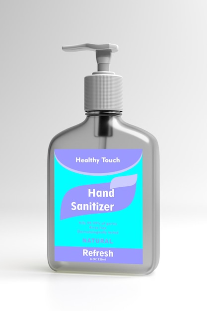 Photo hand sanitizer gel for hygiene coronavirus covid 19 protection 3d illustration