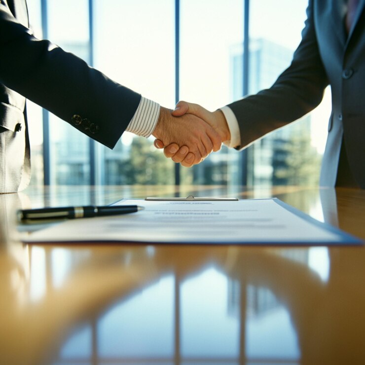 Hand Shakes in a Business Setting
