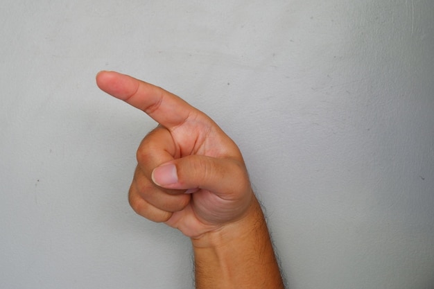 Hand sign language for letter Z