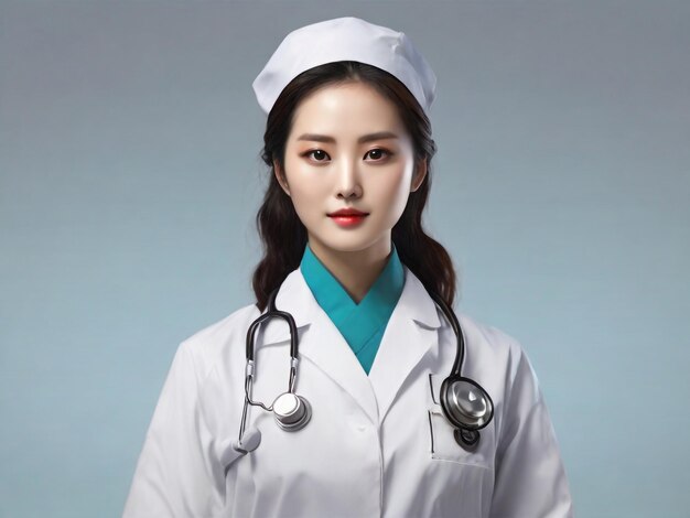 A hand sum female doctor Korean