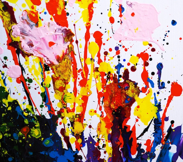 Hand tekenen abstracte achtergrond kleurrijke schilderij.