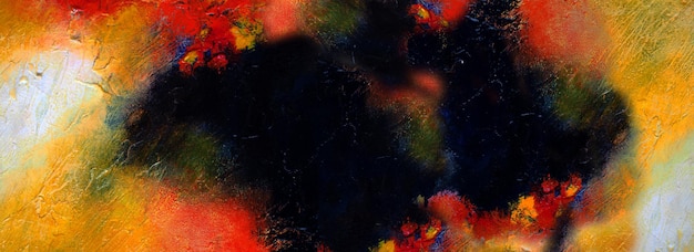 Hand tekenen schilderij abstracte kunst panorama achtergrond kleuren textuur ontwerp illustratie