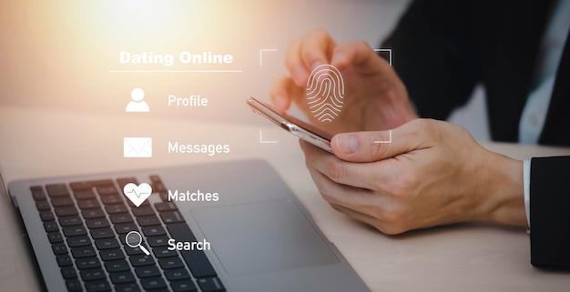 hand touch fingerprint with virtual global with email security log in user identification information security and encryption secure access to users' personal information secure internet access