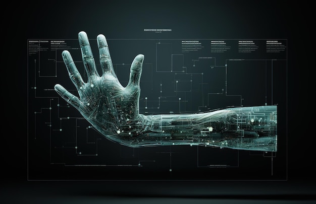 hand touches metaverse conceptual digital transformation for next generation technology era