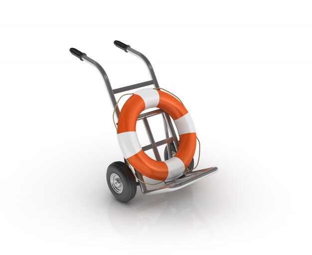 Hand Truck with Life Belt