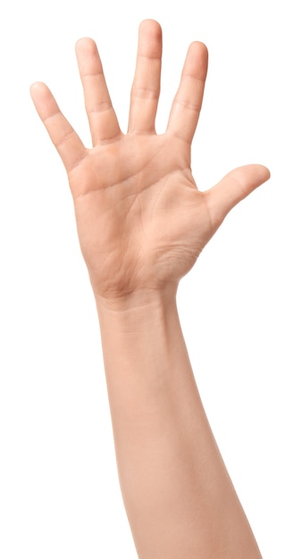 Hand van de vrouw