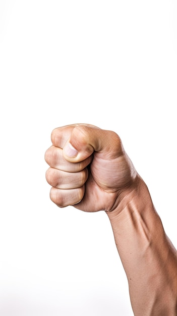 Photo a hand with a fist in a fist