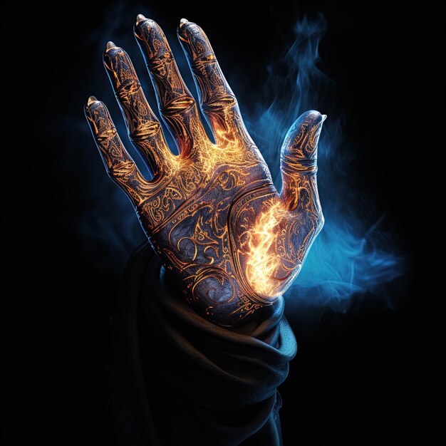 a hand with a hand that says  fire  on it