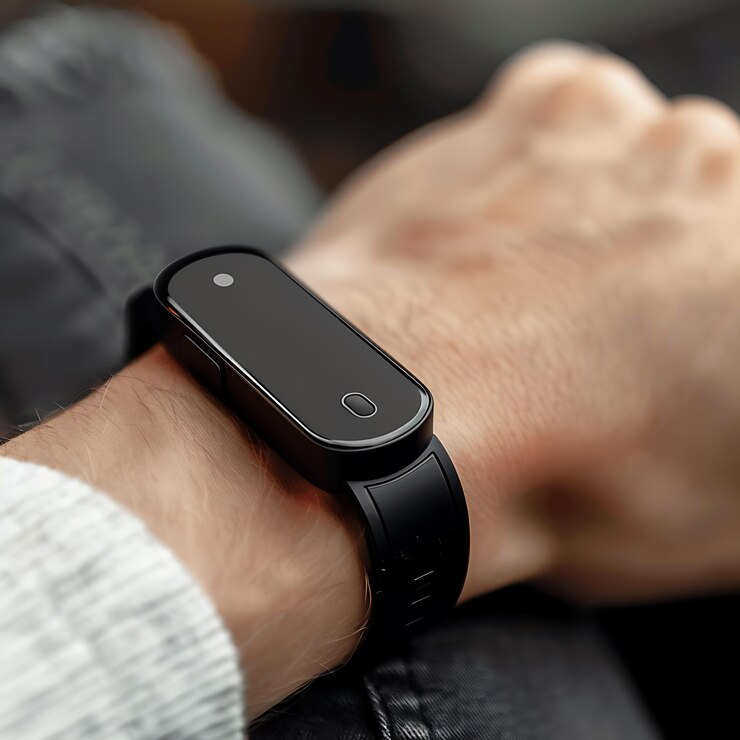 Photo hand with new generation smart watch