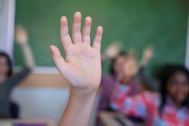 a hand with the number 5 on it