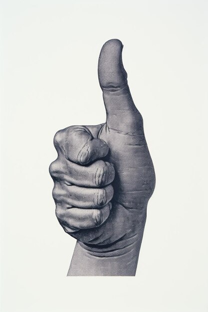 A hand with thumb up