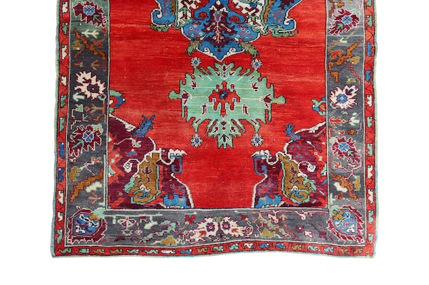 Hand woven antique Turkish carpet