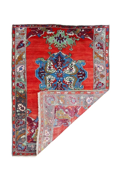 Hand woven antique Turkish carpet