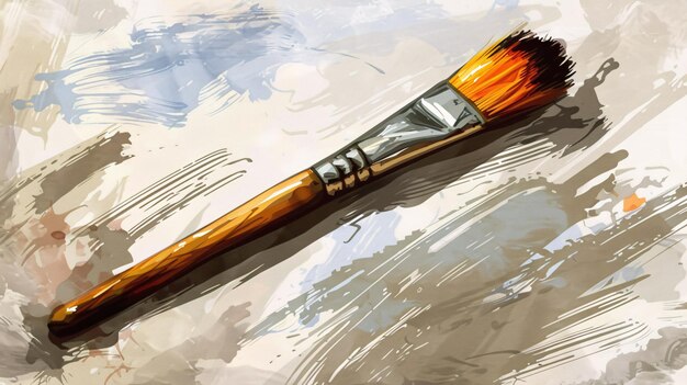 Handdrawn caricature brush