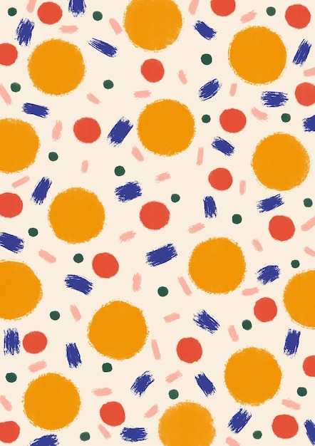 手描きのカラフルな絵画抽象現代現代ミニマリストアート