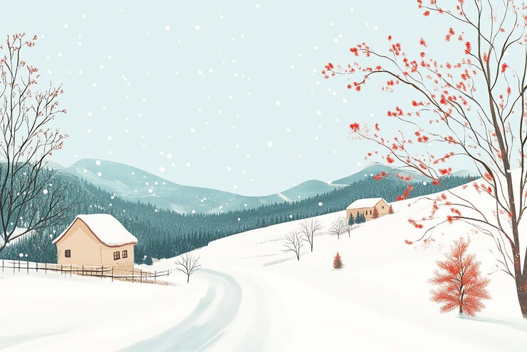 Photo 農村 の 畑 の 手描き の 絵画 壁紙
