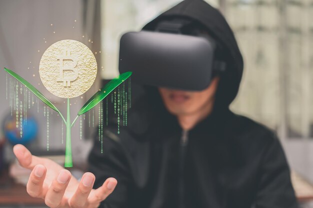 Handel verhandelen crypto-valutamunten bitcoin-uitwisselingen invest metaverse-aandelen